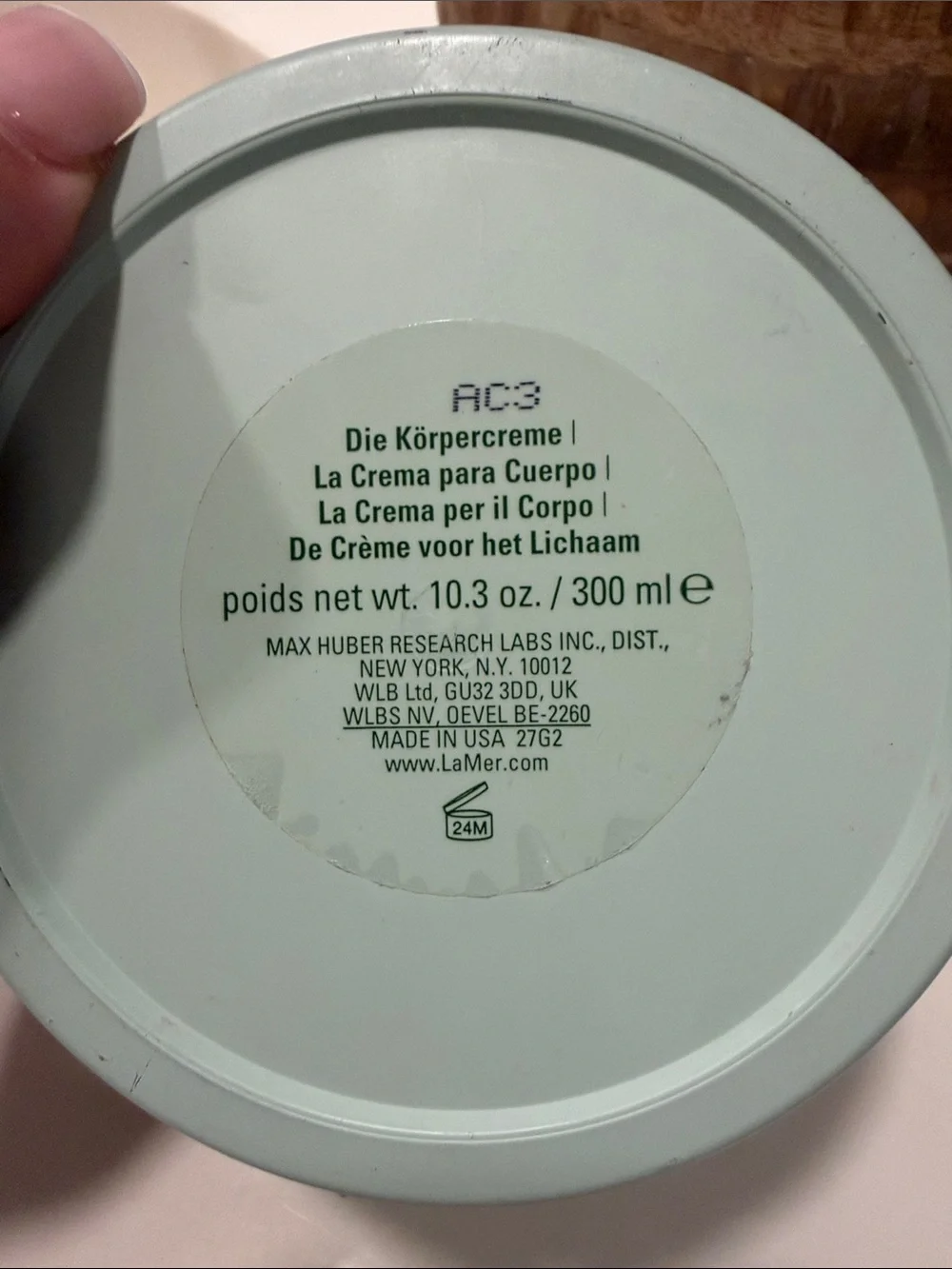 La Mer empty moisturizing cream & Empty The body Cream